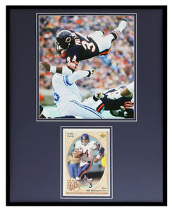 Walter Payton 16x20 Framed ORIGINAL 1992 Upper Deck Jumbo Card & Photo Set Bears