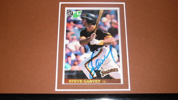 Steve Garvey Signed Framed 1985 Nestle Quik ORIGINAL Advertising Display Padres