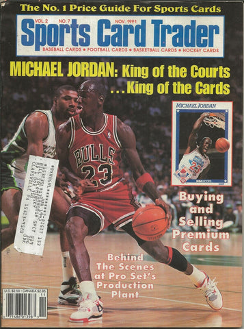 ORIGINAL Vintage Nov 1991 Sports Card Trader Magazine Michael Jordan