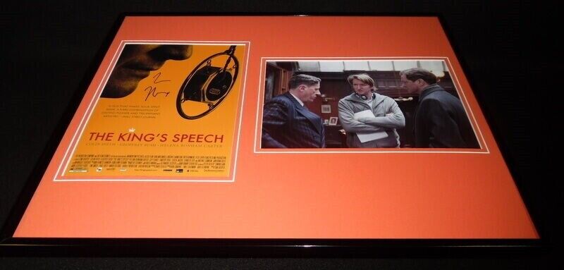 Tom Hooper Signed Framed 16x20 Photo Set AW The King's Speech