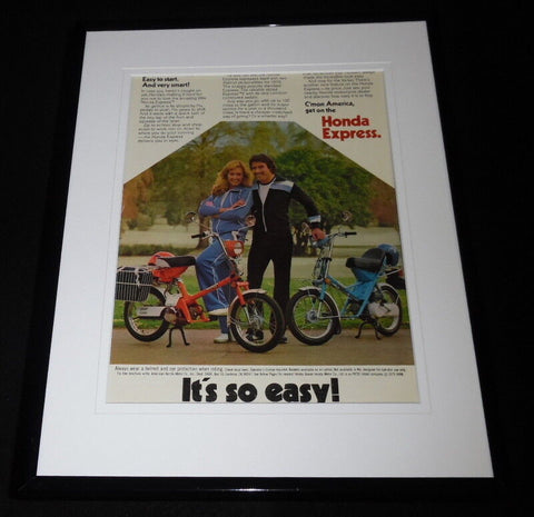 1979 Honda Express Framed 11x14 ORIGINAL Advertisement 