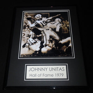 Johnny Unitas Framed 11x14 Photo Display Baltimore Colts