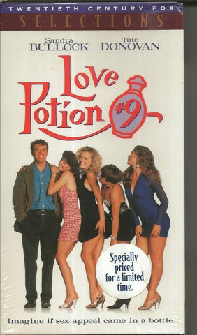 Love Potion #9 VINTAGE VHS Cassette Sandra Bullock Tate Donovan