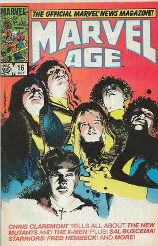 Marvel Age #16 ORIGINAL Vintage 1984 Marvel Comics New Mutants