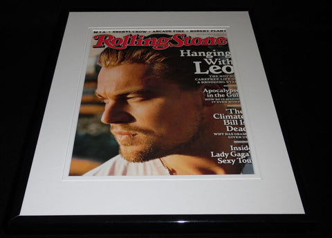 Leonardo Dicaprio Framed 11x14 ORIGINAL 2010 Rolling Stone Magazine Cover 