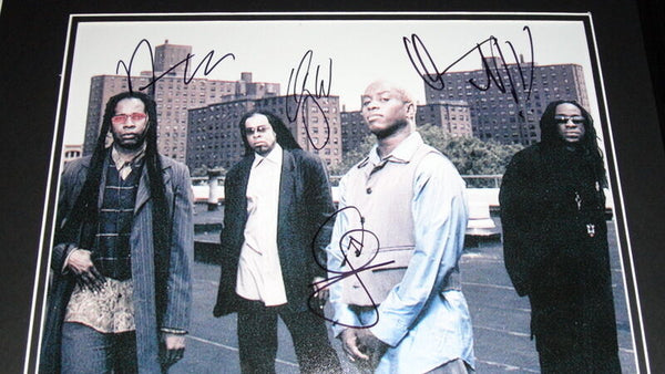 Living Colour Group Signed Framed 18x24 Stain CD & Photo Display