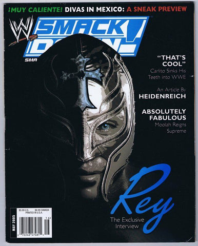 ORIGINAL Vintage May 2005 Smack Down Magazine Rey Mysterio