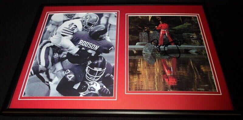 Ronnie Lott Signed Framed 12x18 Photo Display 49ers Raiders USC Trojans