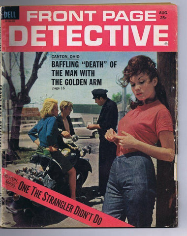 ORIGINAL Vintage August 1963 Dell Front Page Detective Magazine