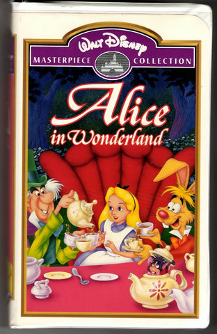 Alice in Wonderland Disney Masterpiece VINTAGE VHS Clamshell  