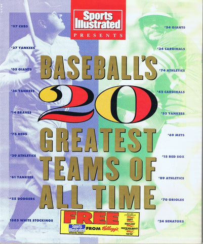 ORIGINAL Vintage 1991 Sports Illustrated 20 Greatest Teams of All Time Magazine