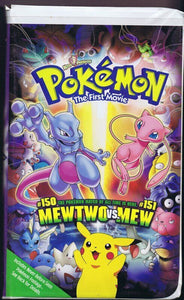 Pokemon Mewtwo vs Mew (1998) VINTAGE VHS Cassette Clamshell