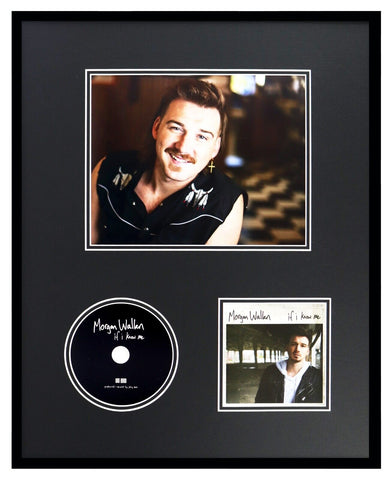 Morgan Wallen Framed 16x20 If I Know Me CD & Photo Display