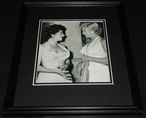 Gina Lollobrigida & Marilyn Monroe Framed 11x14 Photo Display