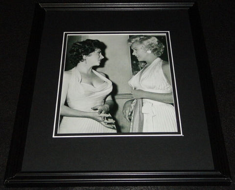 Gina Lollobrigida & Marilyn Monroe Framed 11x14 Photo Display