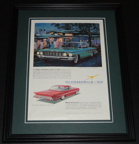 1960 Oldsmobile 11x14 Framed ORIGINAL Vintage Advertisement Poster