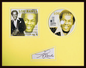 Lou Rawls Signed Framed 11x14 Unforgettable CD & Photo Display