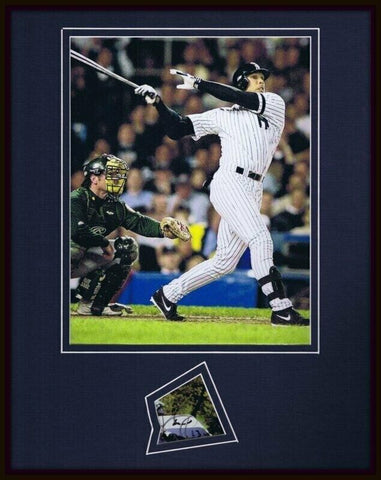 Dave Justice Signed Framed 11x14 Photo Display World Series Yankees