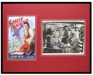 Eva Gabor Signed Framed 16x20 Photo Set JSA Forced Landing