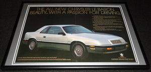 1987 Chrysler LeBaron Framed 12x18 ORIGINAL Advertisement 