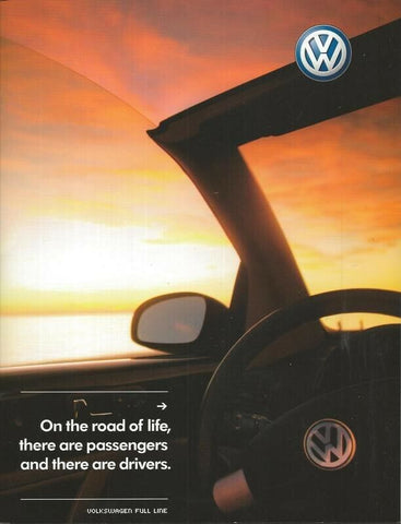 ORIGINAL Vintage 2004 Volkswagen Full Line Range Brochure Sales Book