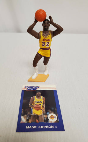 ORIGINAL Vintage 1988 Magic Johnson SLU Starting Lineup Figure & Card 1st Piece