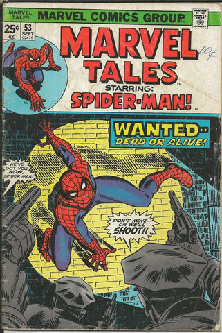 Marvel Tales #53 ORIGINAL Vintage 1974 Reprints Spider-Man 70