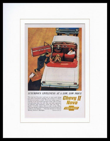 1962 Chevy II Nova Framed 11x14 ORIGINAL Vintage Advertisement 