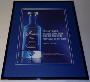 2014 Ultimat Vodka Framed 11x14 Vintage Advertisement