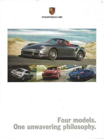 ORIGINAL Vintage 2007 Porsche Model Range Sales Brochure Book