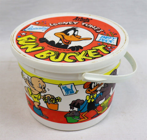 VINTAGE 1988 Arby's Looney Tunes Fun Bucket Daffy Duck Porky Petunia Pig