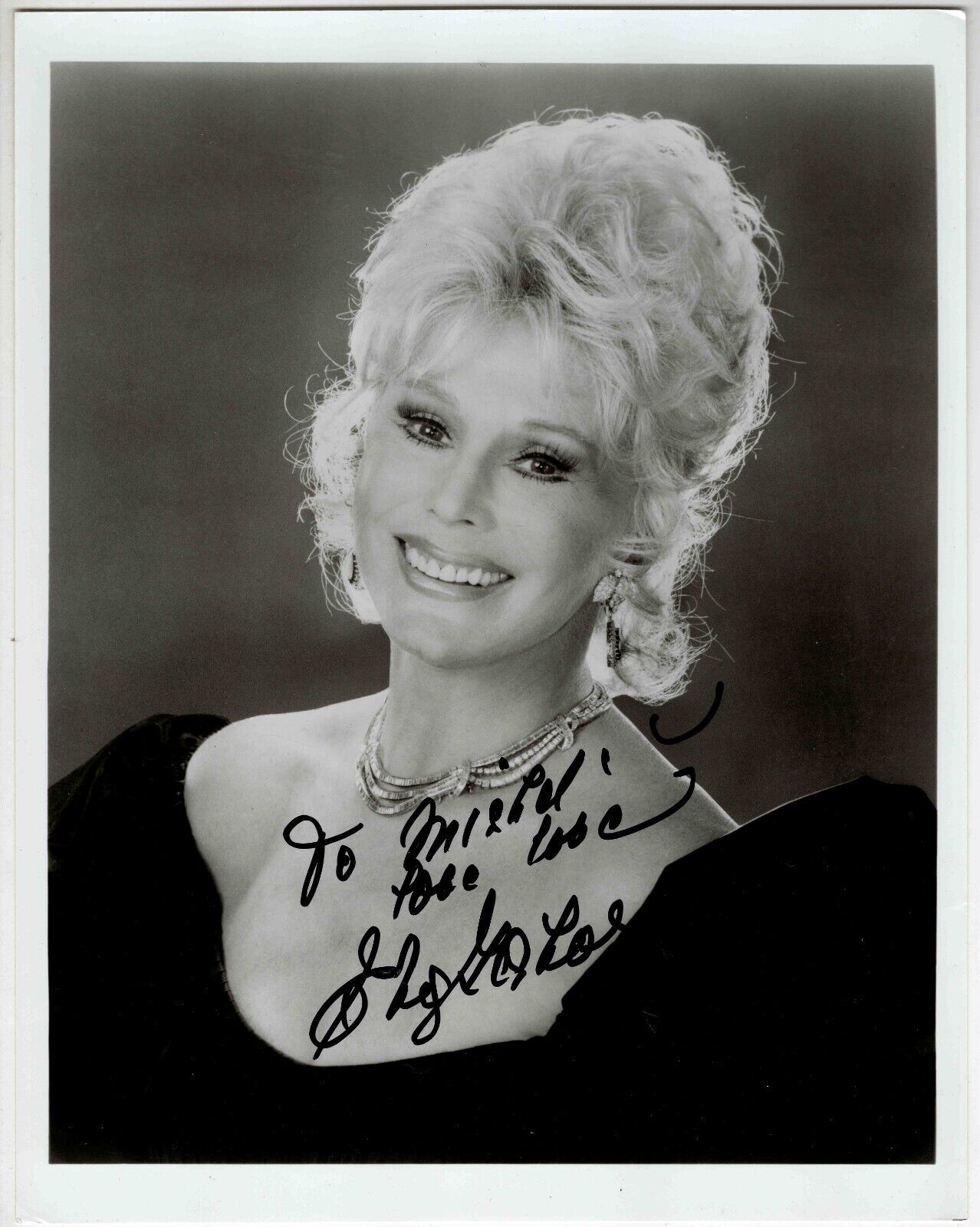 Eva Gabor Signed 8x10 Photo JSA Green Acres F