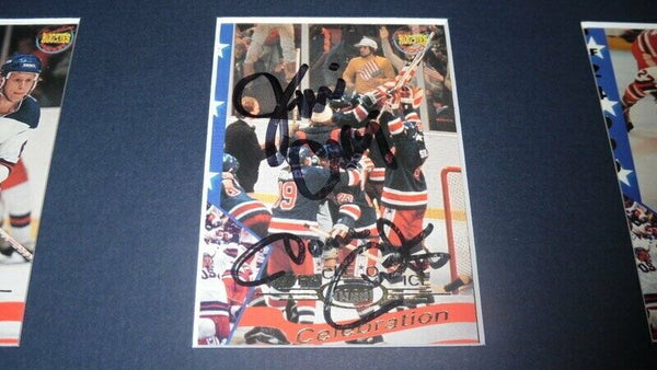 1980 Miracle on Ice USA Hockey Team Signed Framed 16x20 Photo Display C