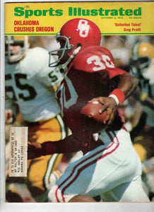 Oct 2 1972 Sports Illustrated Magazine Greg Pruitt Oklahoma