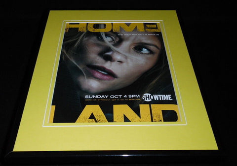 Homeland 2015 11x14 Framed ORIGINAL Vintage Advertisement Claire Danes Showtime