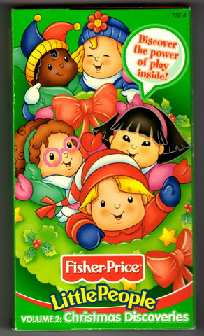 Fisher Price Little People Vol 2 VINTAGE VHS Cassette Christmas Discoveries