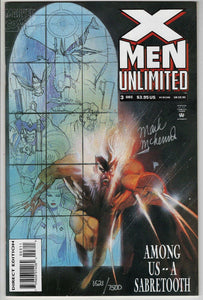 X Men Unlimited #3 SIGNED by Mark McKenna Ltd Edition 7500 Goldin LOA