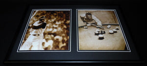 Roberto Clemente Framed 12x18 Photo Set Pirates playing pool