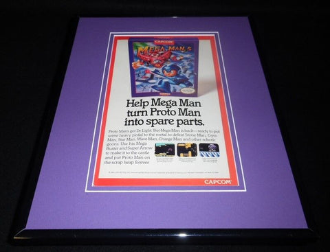 Mega Man 5 1992 Nintendo NES Capcom 11x14 Framed ORIGINAL Vintage Advertisement