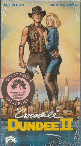 Crocodile Dundee II VINTAGE VHS Cassette Paul Hogan Linda Kozlowski