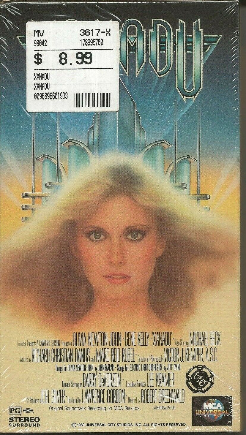 Xanadu VINTAGE VHS Cassette Olivia Newton John Gene Kelly