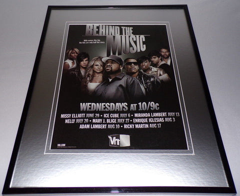 VH1 Behind the Music 2011 Framed 11x14 ORIGINAL Advertisement Ice Cube