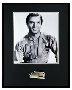 George Montgomery Signed Framed 16x20 Photo Poster Display JSA