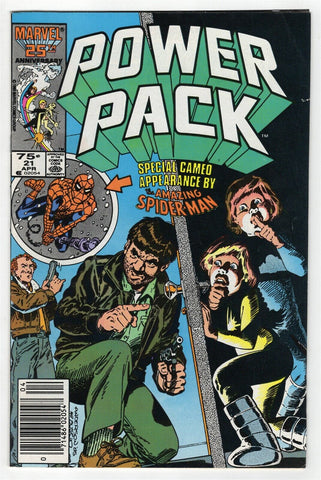 Power Pack #21 ORIGINAL Vintage 1986 Marvel Comics Spider-Man