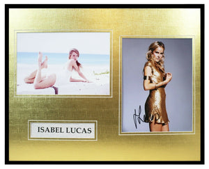 Isabel Lucas Signed Framed 16x20 Photo Set AW Transformers Home and Away