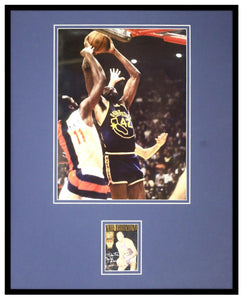 Nate Thurmond Signed Framed 16x20 Photo Display JSA Warriors