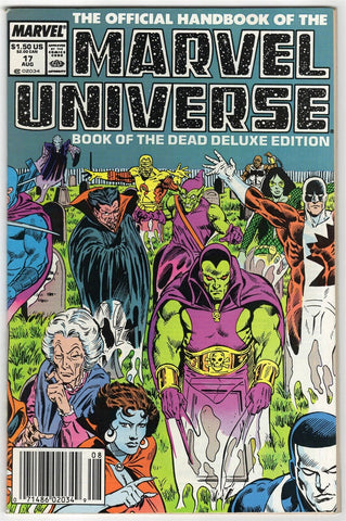 Official Handbook of Marvel Universe #17 ORIGINAL Vintage 1987 Marvel Comics 