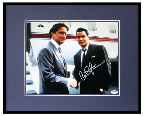 Charlie Sheen Signed Framed 16x20 Photo Display PSA/DNA Wall Street w/ Douglas