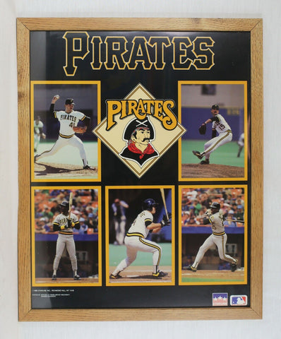 VINTAGE 1988 Pittsburgh Pirates Team Framed 16x20 Starline Poster Display