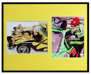 Danica Patrick Signed Framed 16x20 Photo Set JSA 